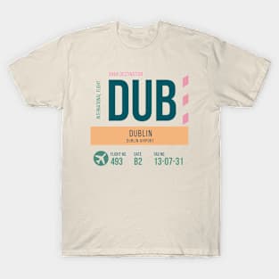 Dublin Airport Stylish Luggage Tag (DUB) T-Shirt